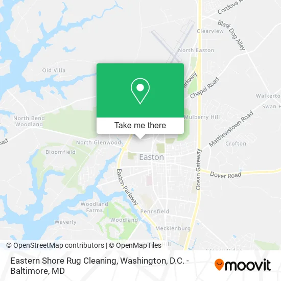 Mapa de Eastern Shore Rug Cleaning