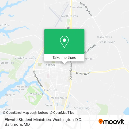 Elevate Student Ministries map