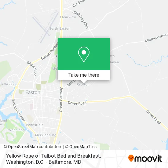 Mapa de Yellow Rose of Talbot Bed and Breakfast