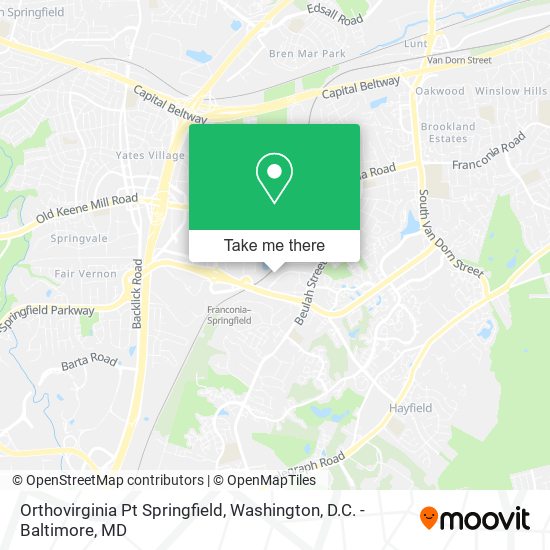 Orthovirginia Pt Springfield map