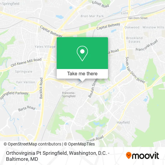 Orthovirginia Pt Springfield map