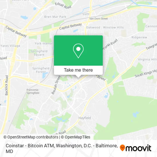 Coinstar - Bitcoin ATM map