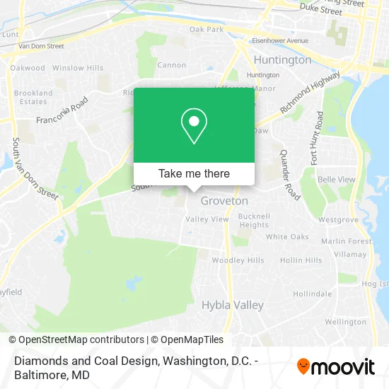 Diamonds and Coal Design map