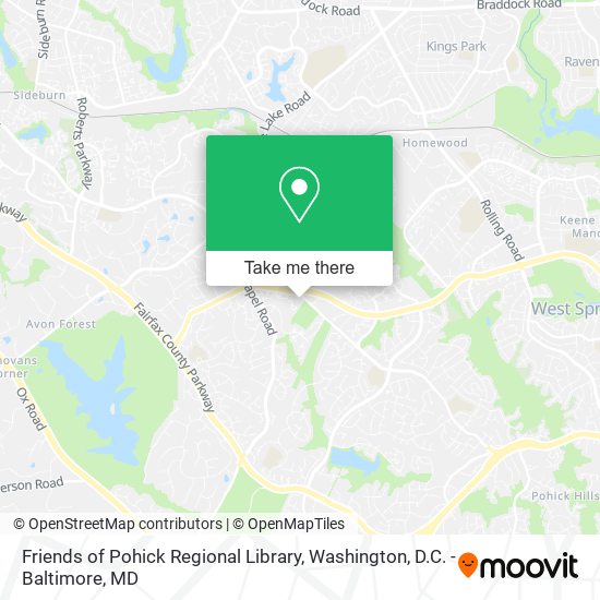 Mapa de Friends of Pohick Regional Library