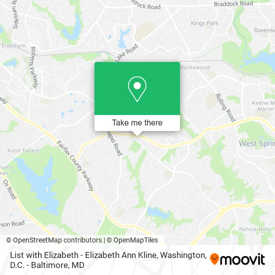 List with Elizabeth - Elizabeth Ann Kline map
