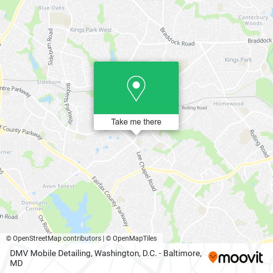 Mapa de DMV Mobile Detailing