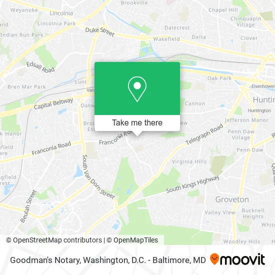 Goodman's Notary map