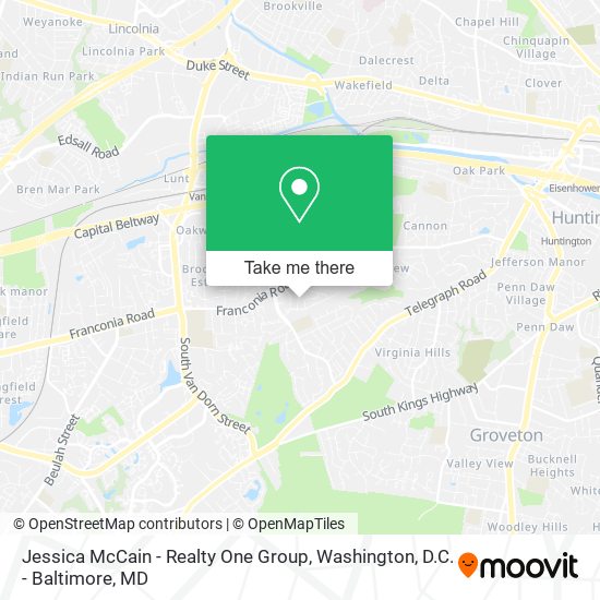 Mapa de Jessica McCain - Realty One Group