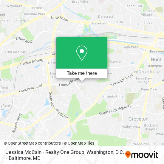 Jessica McCain - Realty One Group map