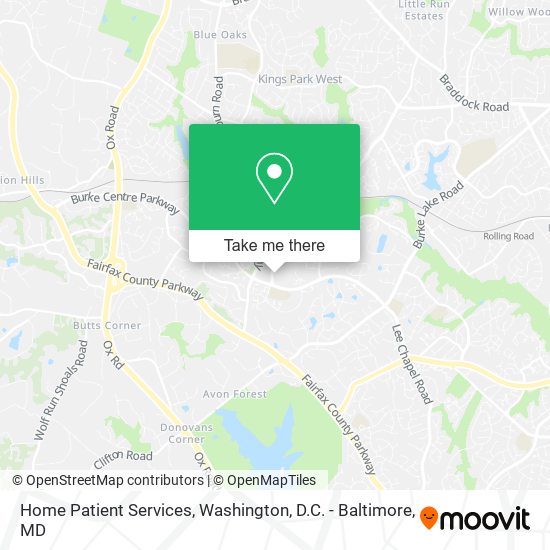 Home Patient Services map