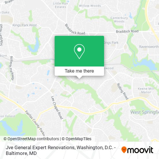 Jve General Expert Renovations map
