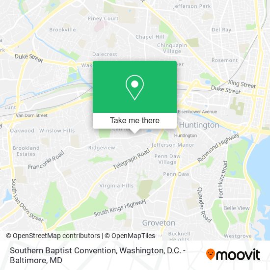 Southern Baptist Convention map