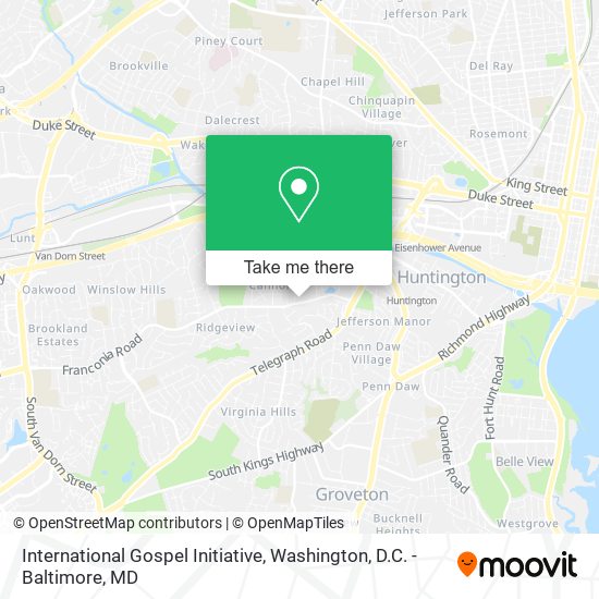 Mapa de International Gospel Initiative