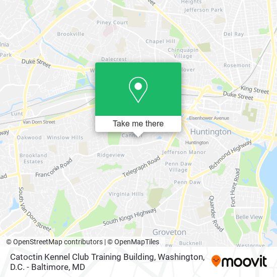 Mapa de Catoctin Kennel Club Training Building