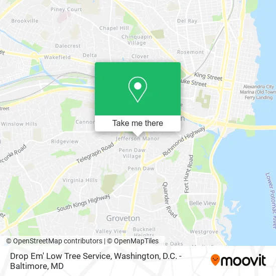 Drop Em' Low Tree Service map