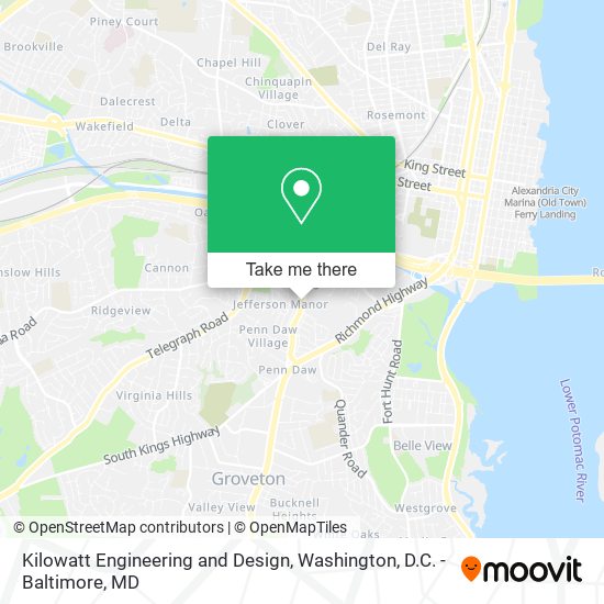 Kilowatt Engineering and Design map