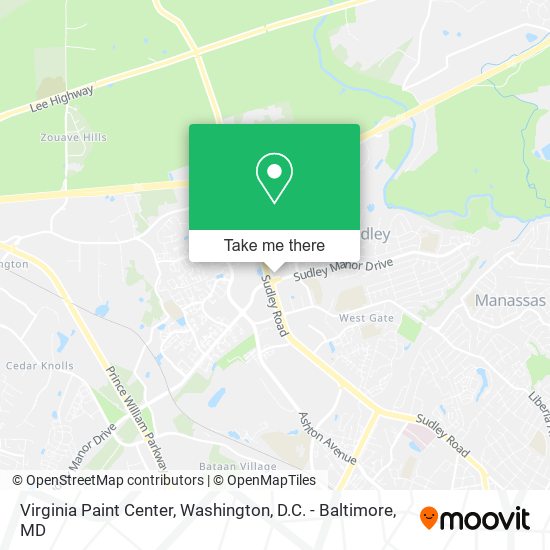 Virginia Paint Center map