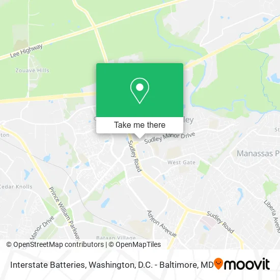 Interstate Batteries map
