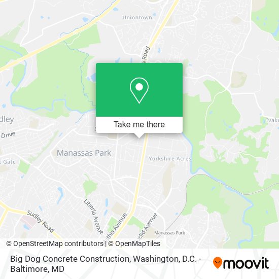 Big Dog Concrete Construction map