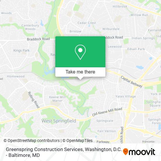 Greenspring Construction Services map