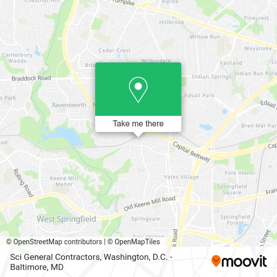 Sci General Contractors map