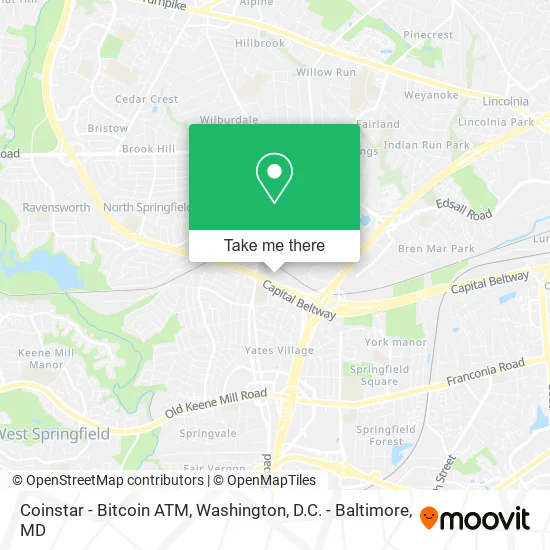 Coinstar - Bitcoin ATM map