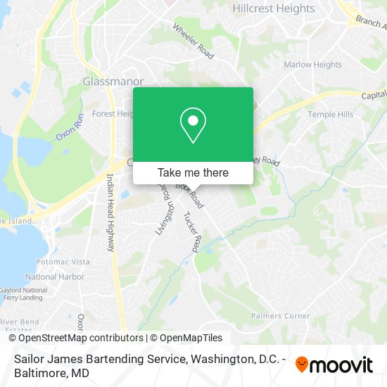 Mapa de Sailor James Bartending Service