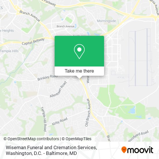 Wiseman Funeral and Cremation Services map