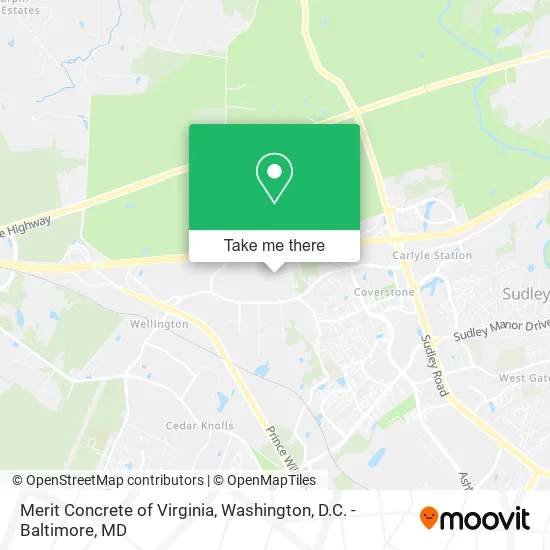 Merit Concrete of Virginia map