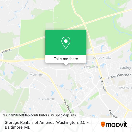 Storage Rentals of America map