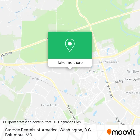 Storage Rentals of America map