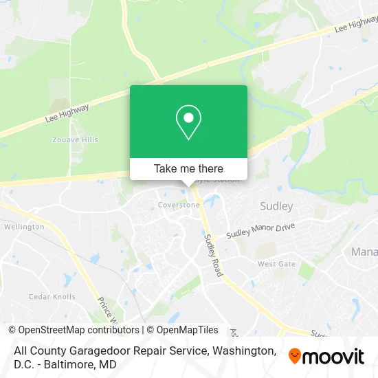 All County Garagedoor Repair Service map
