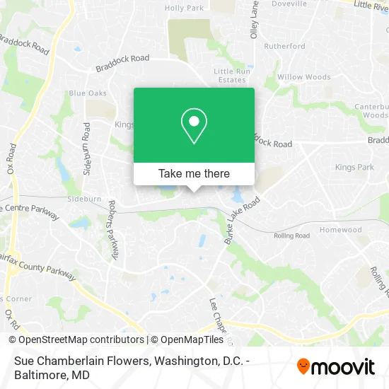 Sue Chamberlain Flowers map