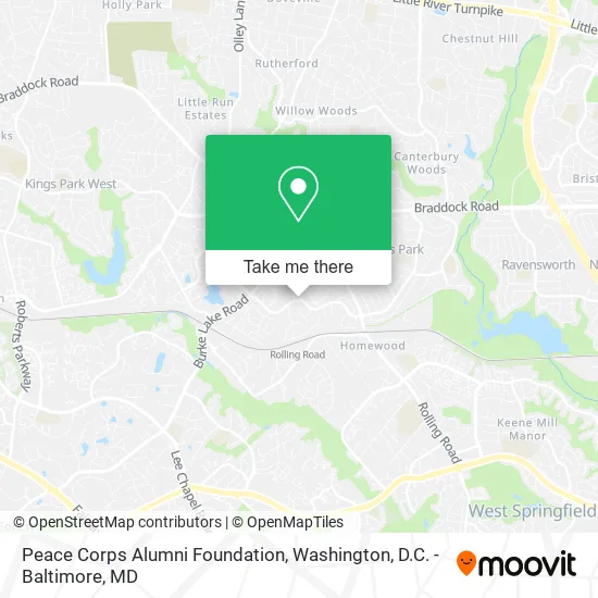 Peace Corps Alumni Foundation map