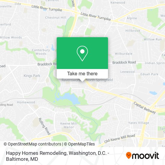 Mapa de Happy Homes Remodeling