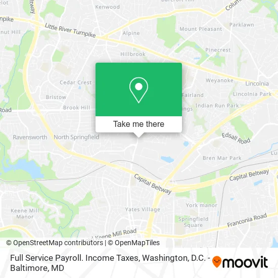 Full Service Payroll. Income Taxes map