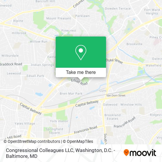 Mapa de Congressional Colleagues LLC