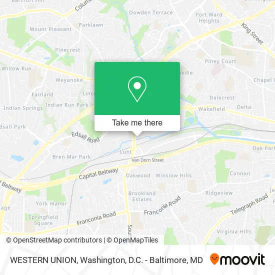 Mapa de WESTERN UNION