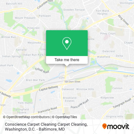 Conscience Carpet Cleaning Carpet Cleaning map