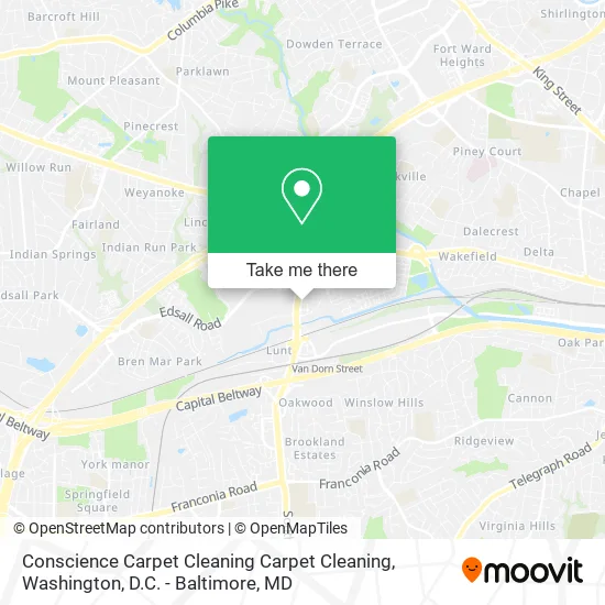 Conscience Carpet Cleaning Carpet Cleaning map