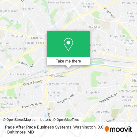 Mapa de Page After Page Business Systems