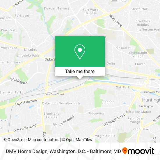 DMV Home Design map