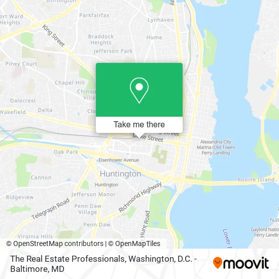 The Real Estate Professionals map