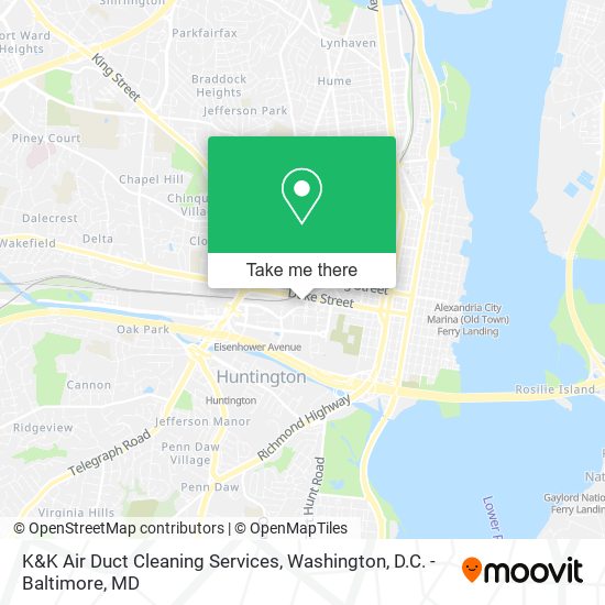 K&K Air Duct Cleaning Services map
