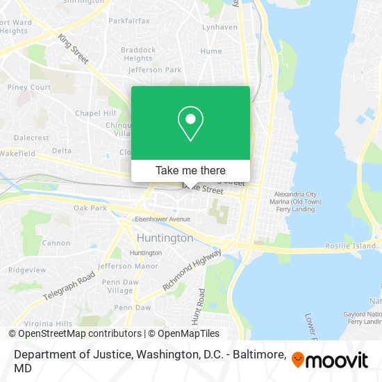 Mapa de Department of Justice