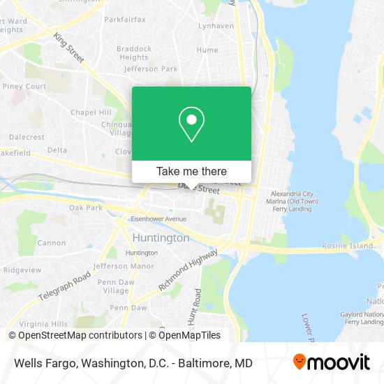 Mapa de Wells Fargo