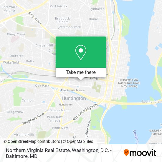 Mapa de Northern Virginia Real Estate