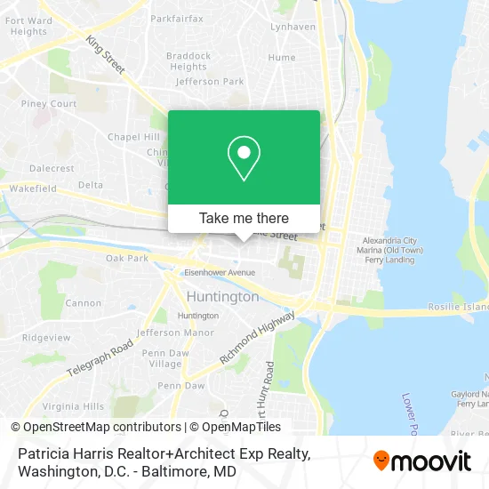 Patricia Harris Realtor+Architect Exp Realty map