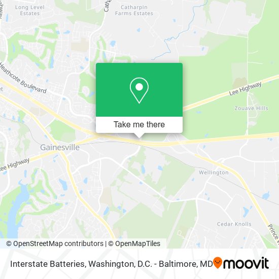 Interstate Batteries map