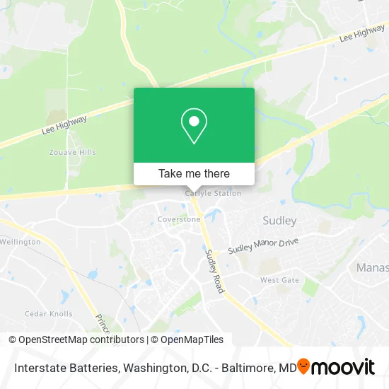Interstate Batteries map
